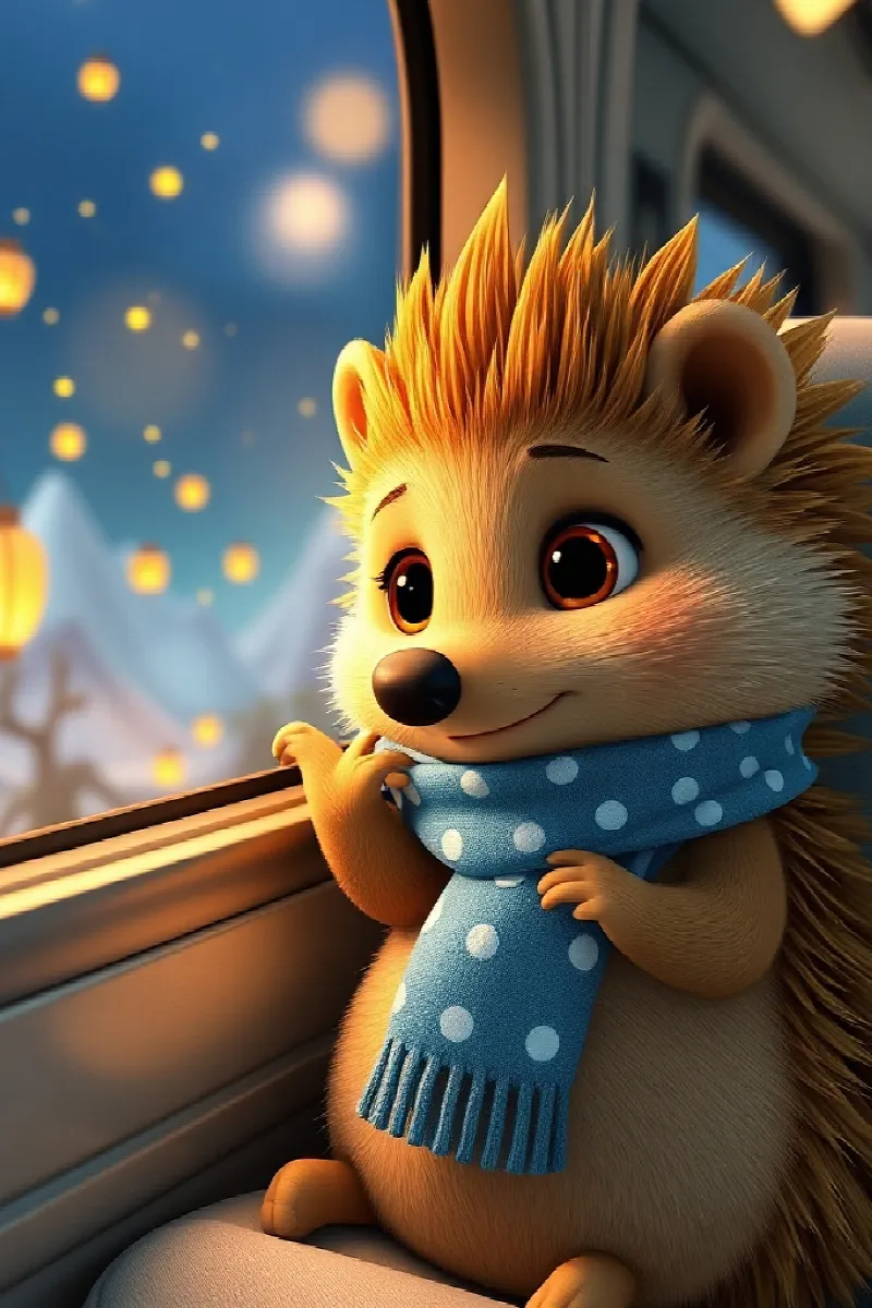 Picture 3 from the tale The Hedgehog's Dream Train