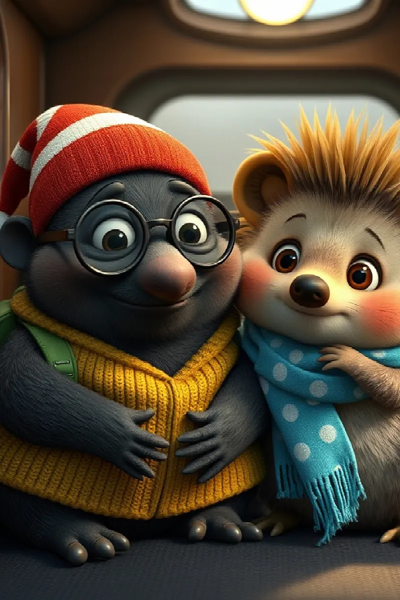 Picture 4 from the tale The Hedgehog's Dream Train