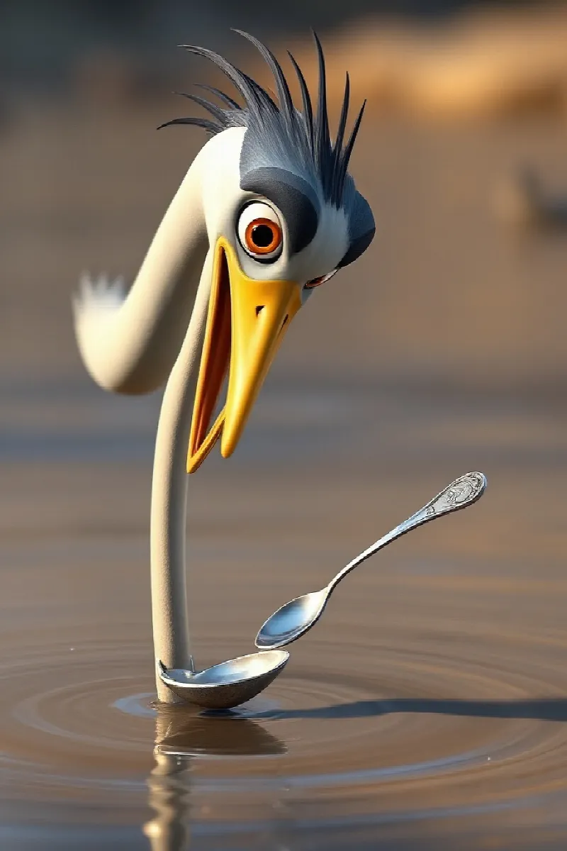 Picture 2 from the tale The Heron's Silver Spoon