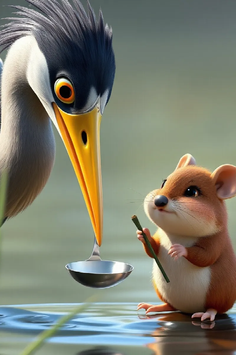 Picture 3 from the tale The Heron's Silver Spoon
