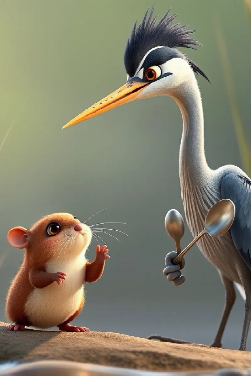 Picture 4 from the tale The Heron's Silver Spoon