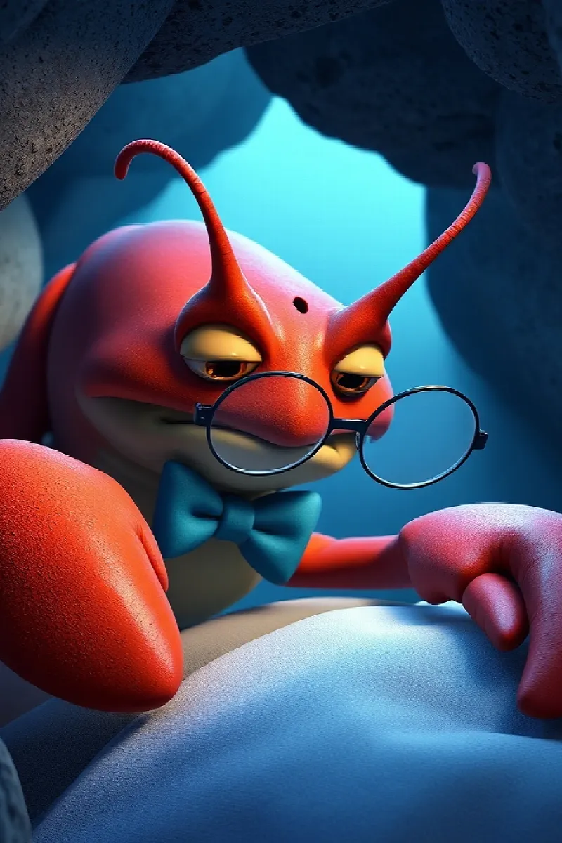 Picture 1 from the tale The Lobster's Lost Glasses