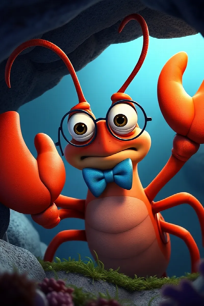 Picture 2 from the tale The Lobster's Lost Glasses