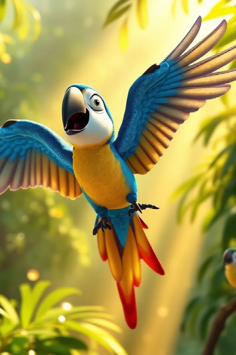 Picture 1 from the tale The Macaw's Missing Colors