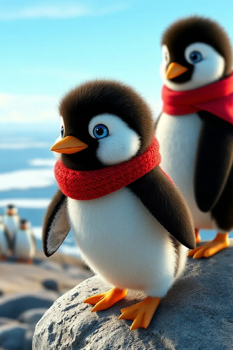 Picture 1 from the tale The Penguin and the Seal