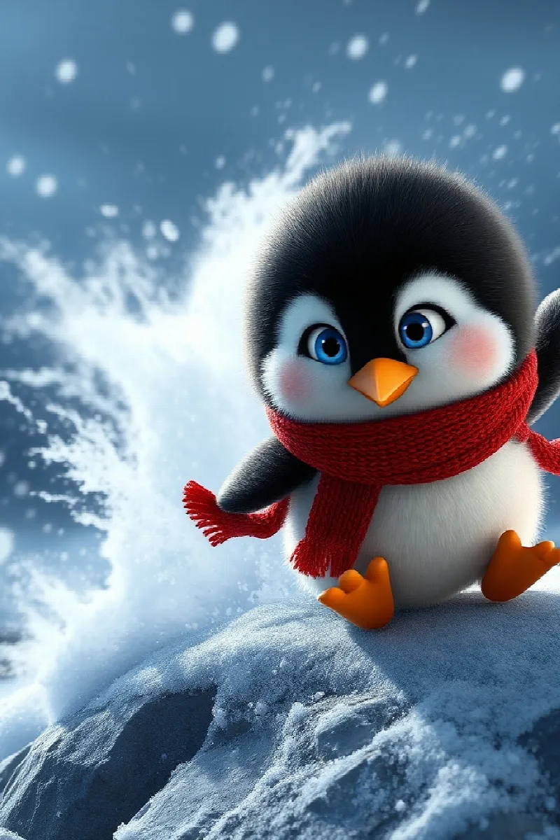 Picture 2 from the tale The Penguin and the Seal