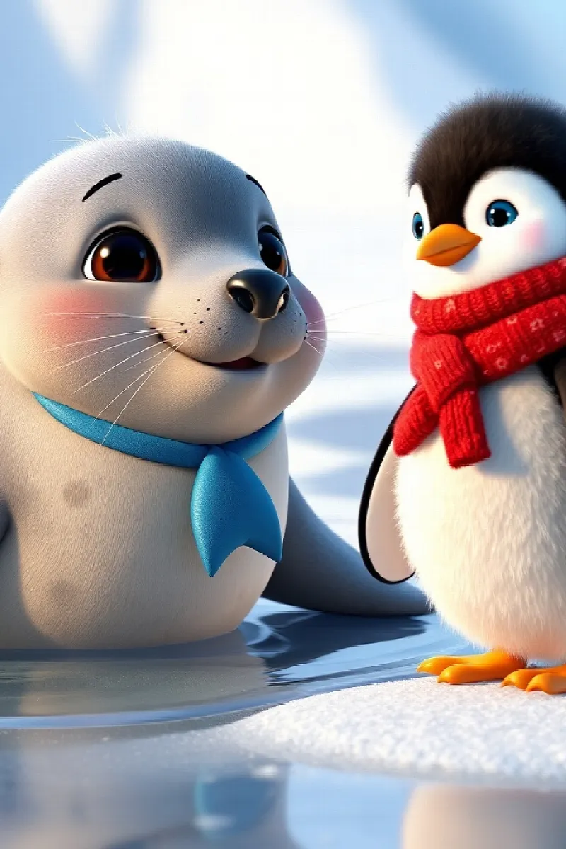 Picture 4 from the tale The Penguin and the Seal