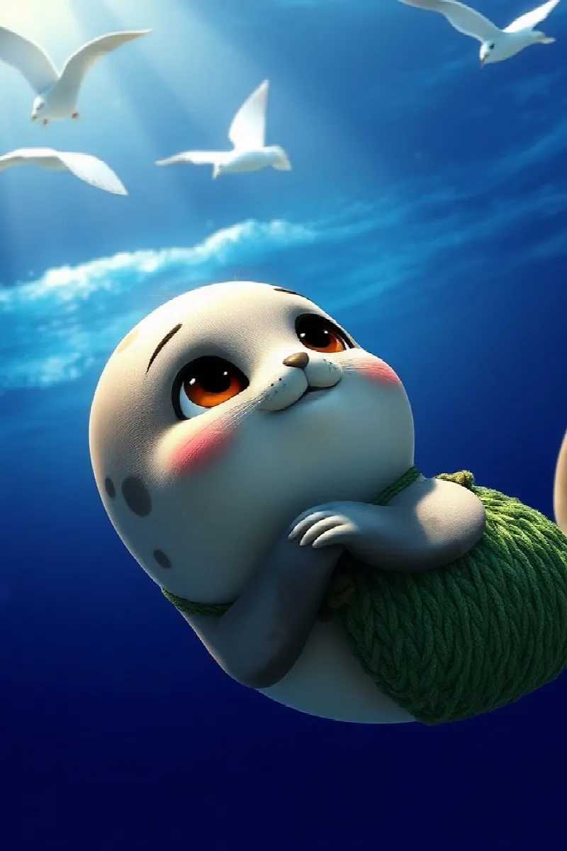Picture 1 from the tale The Seal Who Loved Stories