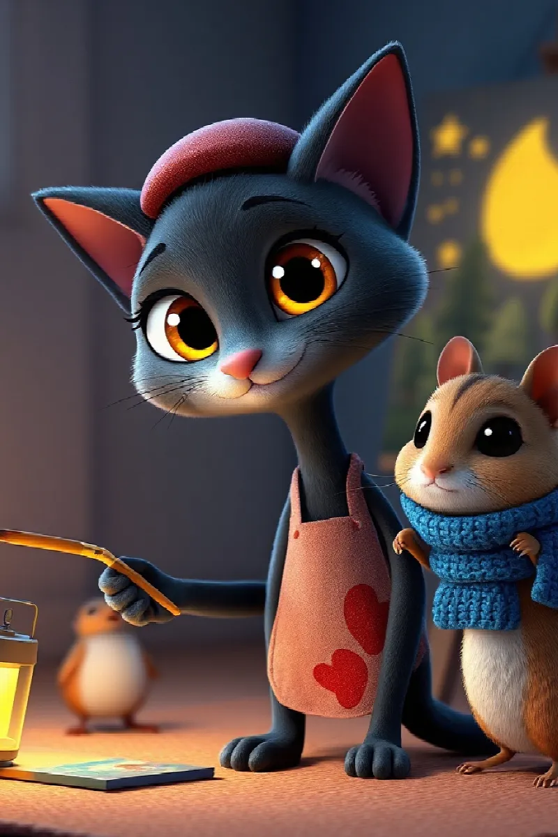 Rüya Boyayan Kedi masalından 2. resim