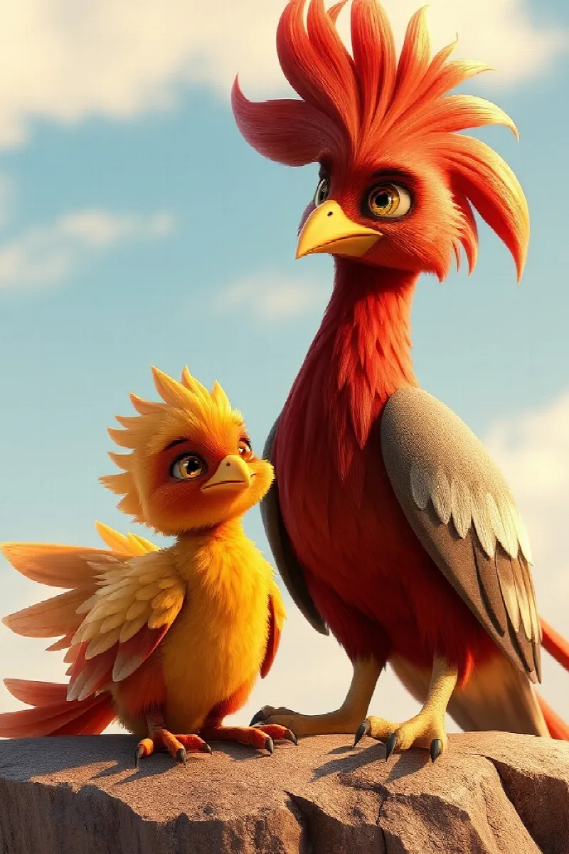 Picture 2 from the tale The Phoenix's First Flight