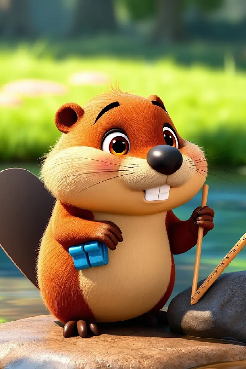 Picture 3 from the tale The Bear and the Beaver