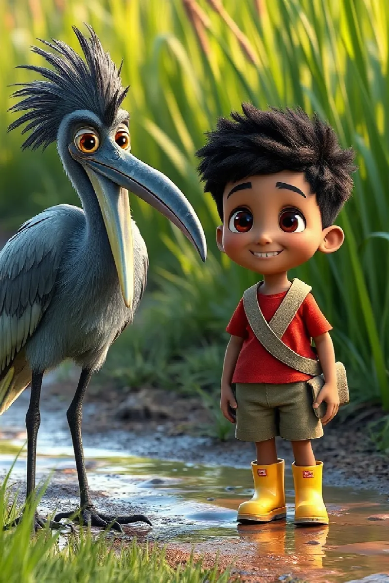 Picture 3 from the tale The Boy and the Shoebill