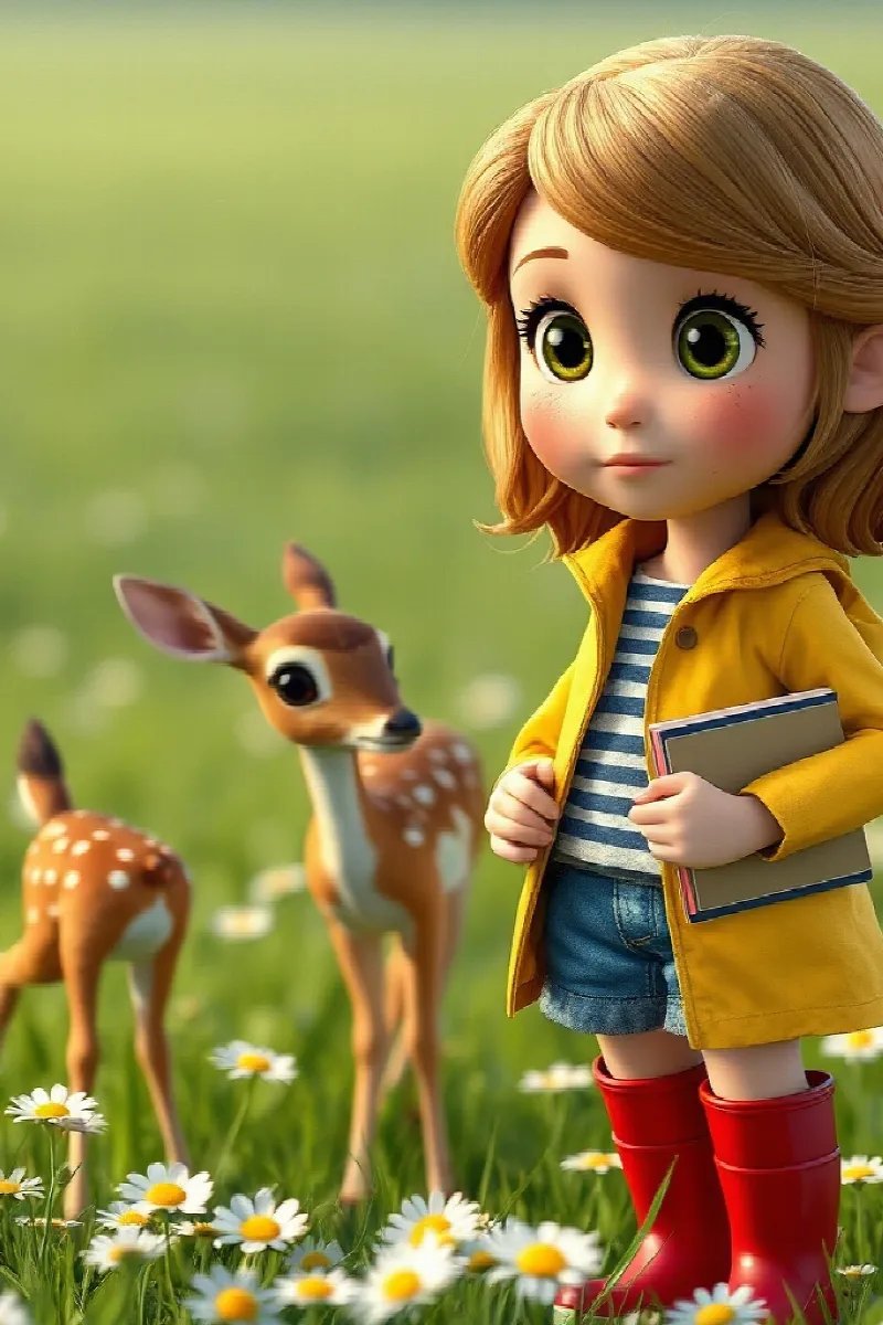 Picture 2 from the tale The Little Deer Friend