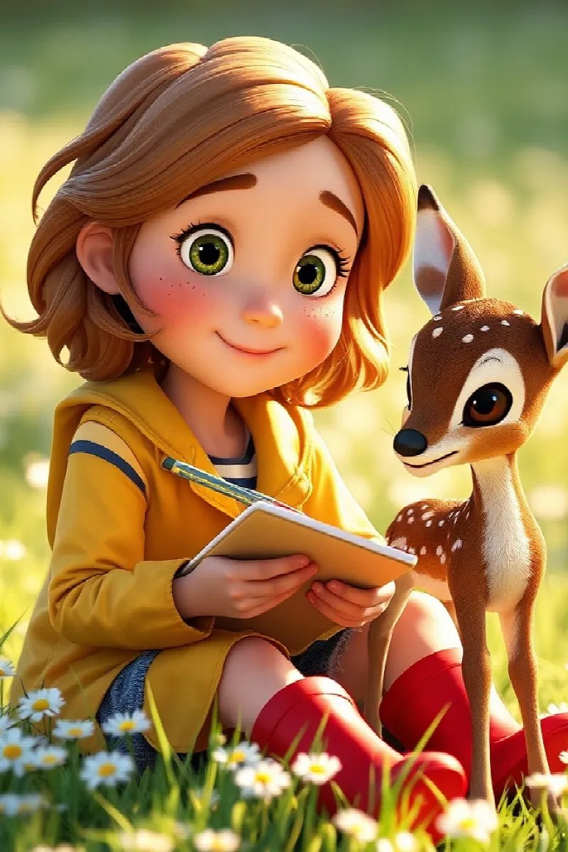 Picture 3 from the tale The Little Deer Friend