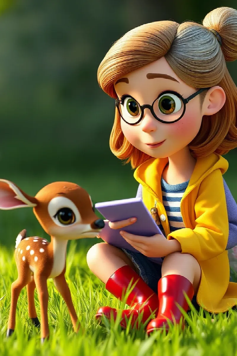 Picture 4 from the tale The Little Deer Friend