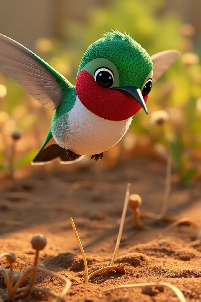 Picture 1 from the tale The Little Hummingbird