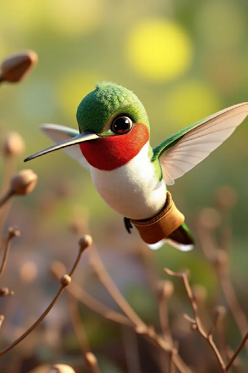 Picture 2 from the tale The Little Hummingbird