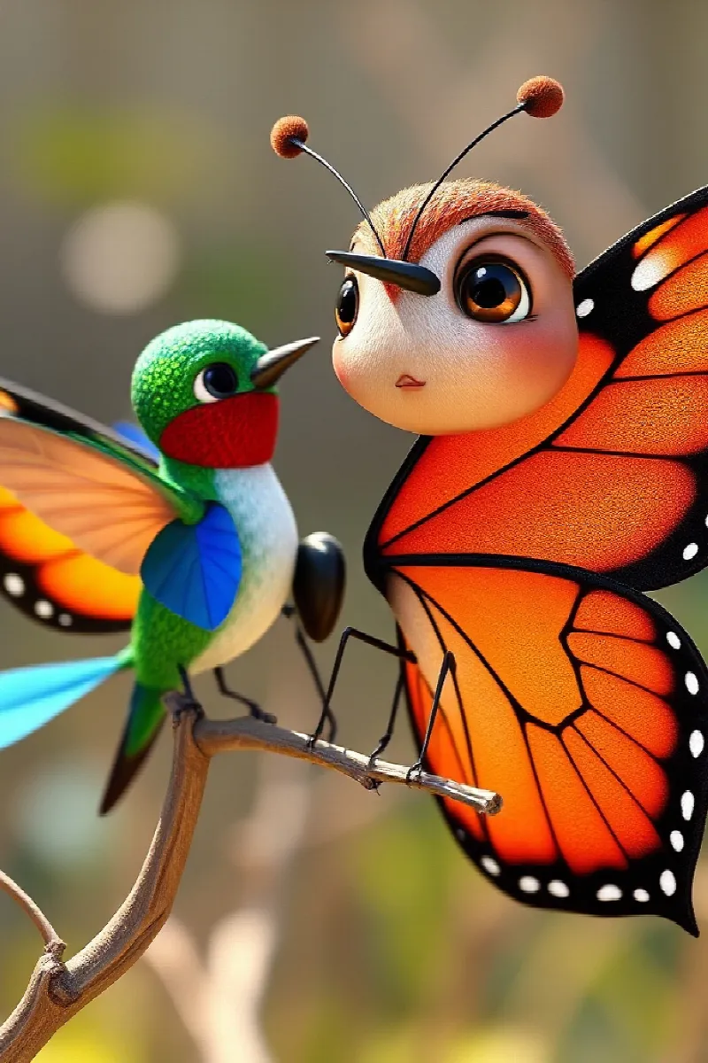 Picture 4 from the tale The Little Hummingbird