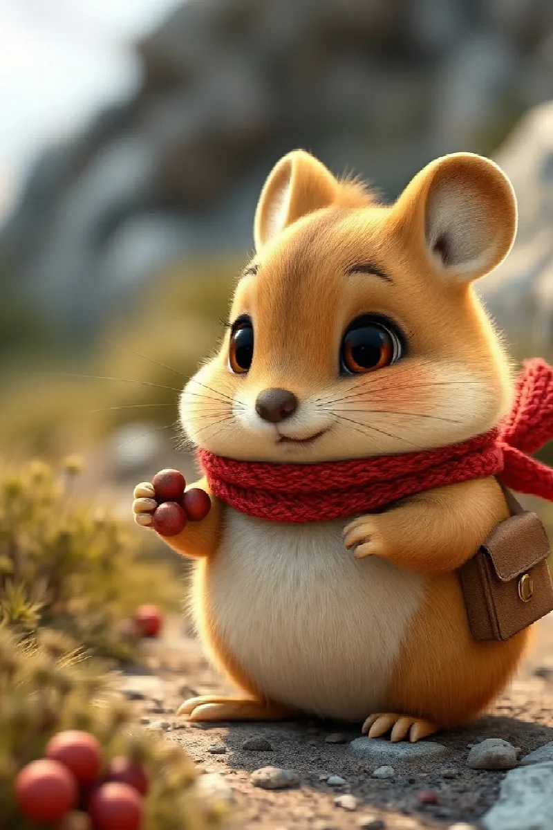 Pika'nın Kış Partisi masalından 2. resim