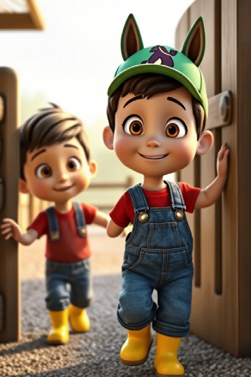 Picture 1 from the tale The Boy and the Little Pony