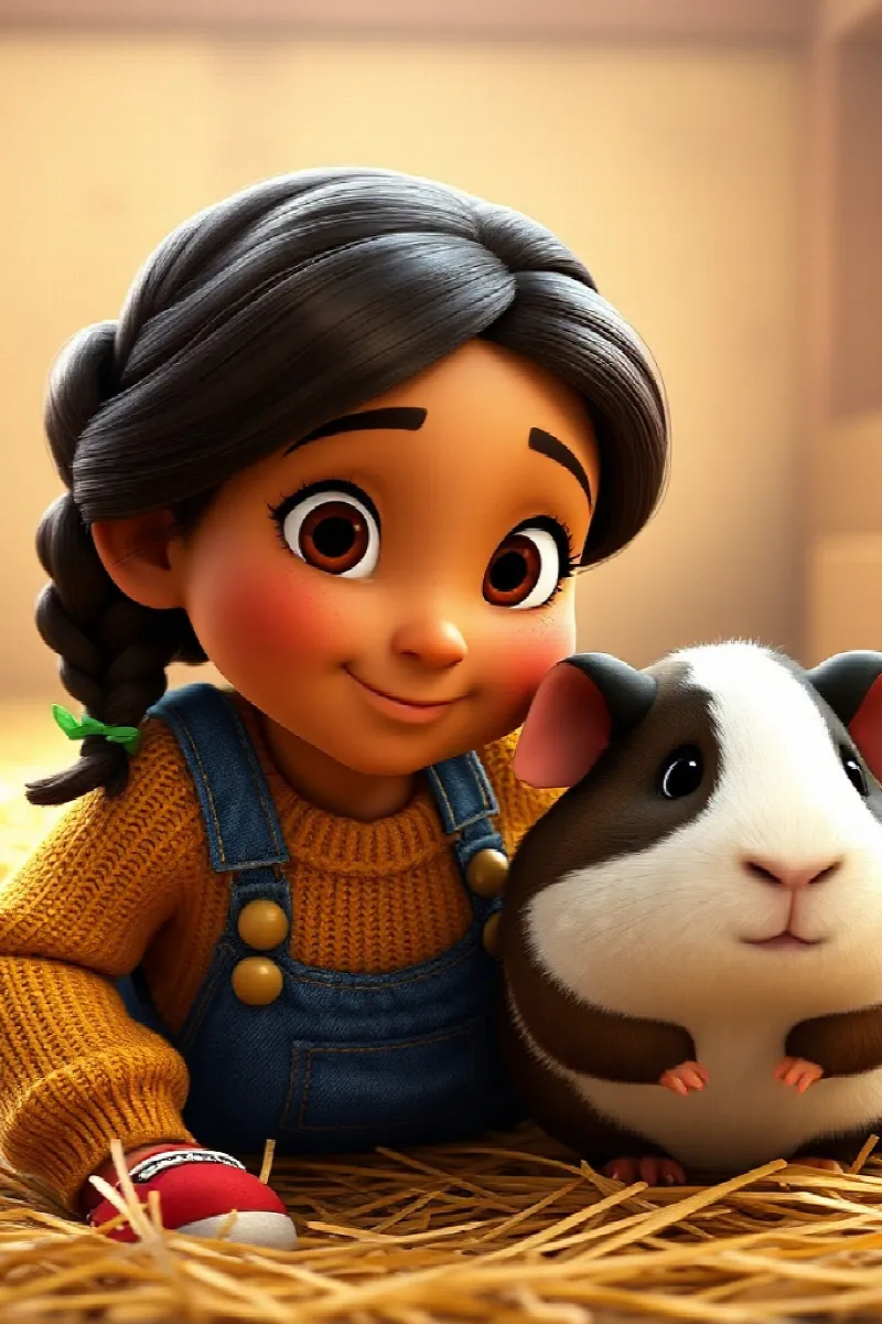Picture 2 from the tale The Girl and the Rescue Guinea Pig