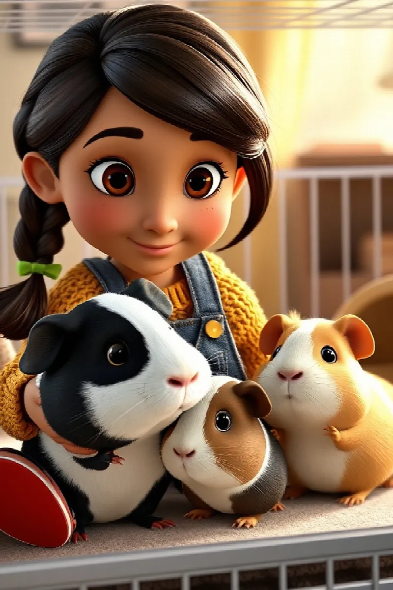 Picture 3 from the tale The Girl and the Rescue Guinea Pig