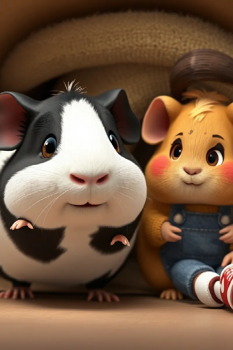 Picture 4 from the tale The Girl and the Rescue Guinea Pig