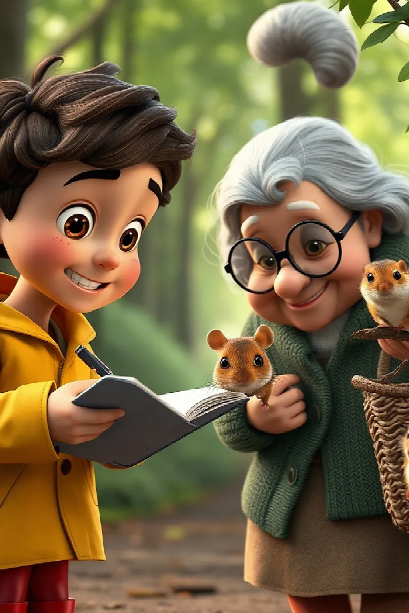 Picture 2 from the tale The Boy and the Little Dormouse