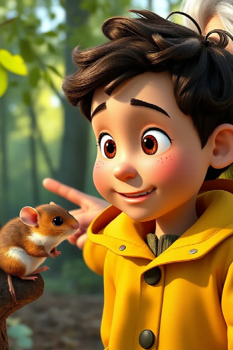 Picture 3 from the tale The Boy and the Little Dormouse