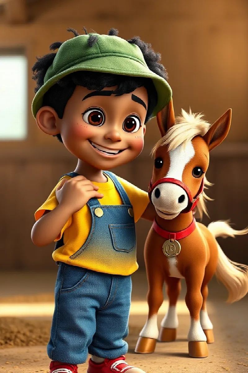Picture 3 from the tale The Boy and the Miniature Horse