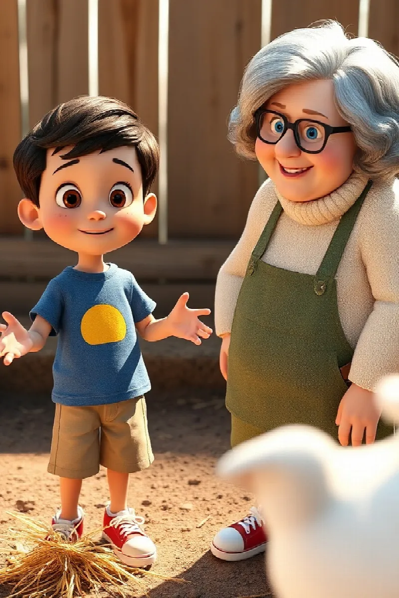 Picture 4 from the tale The Boy and the Rescue Donkey