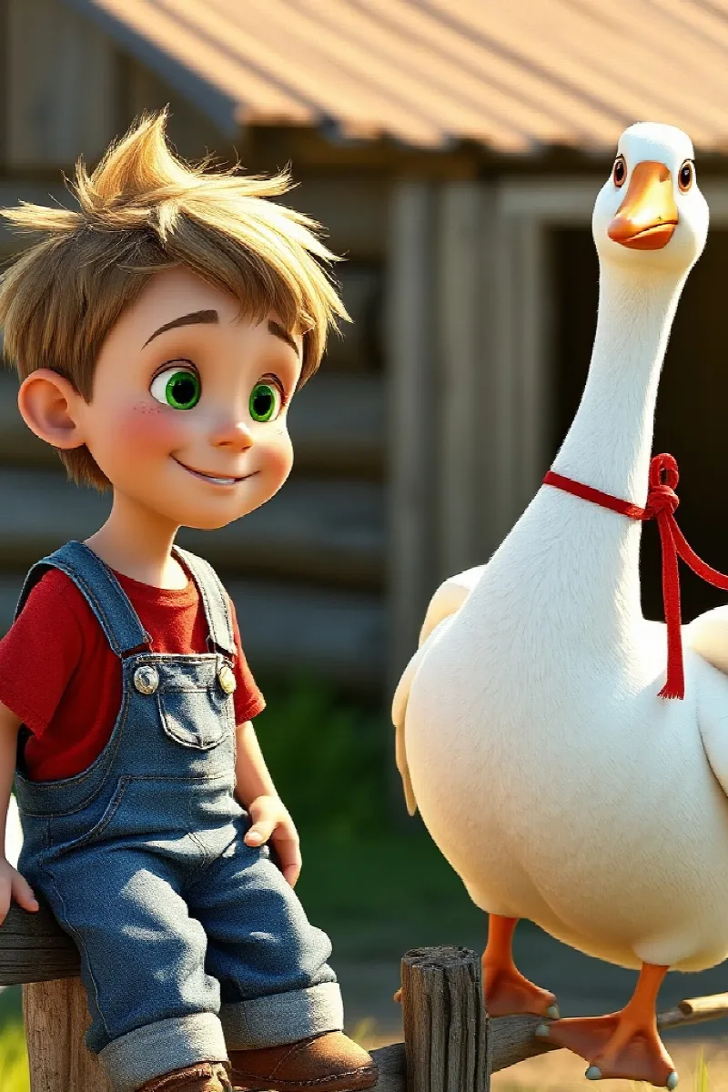 Picture 3 from the tale The Boy and the Secret Goose