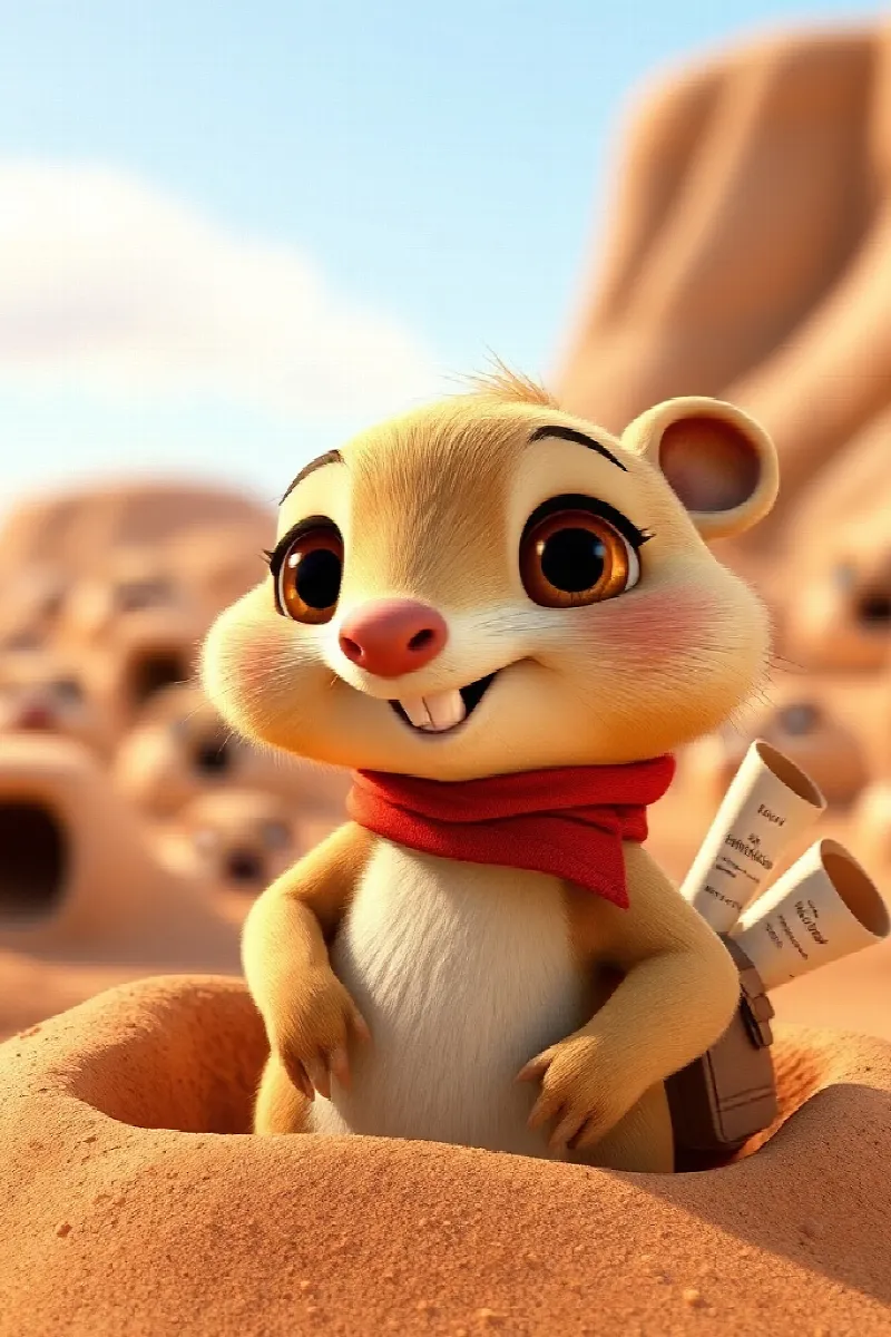 Picture 1 from the tale The Little Prairie Dog