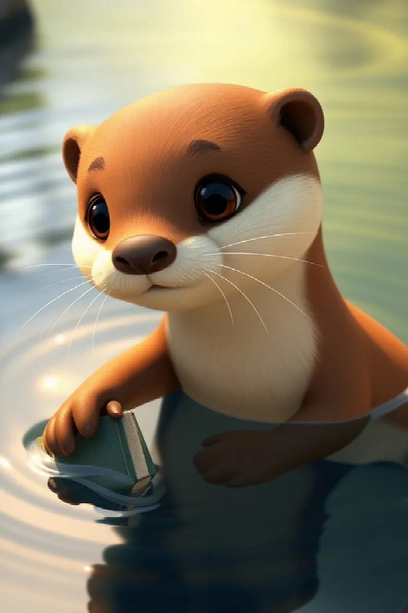 Picture 1 from the tale The Otter's Floating Book