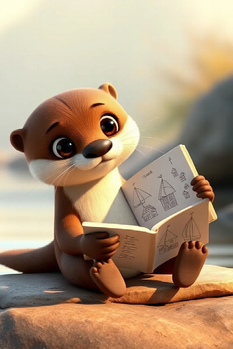 Picture 2 from the tale The Otter's Floating Book