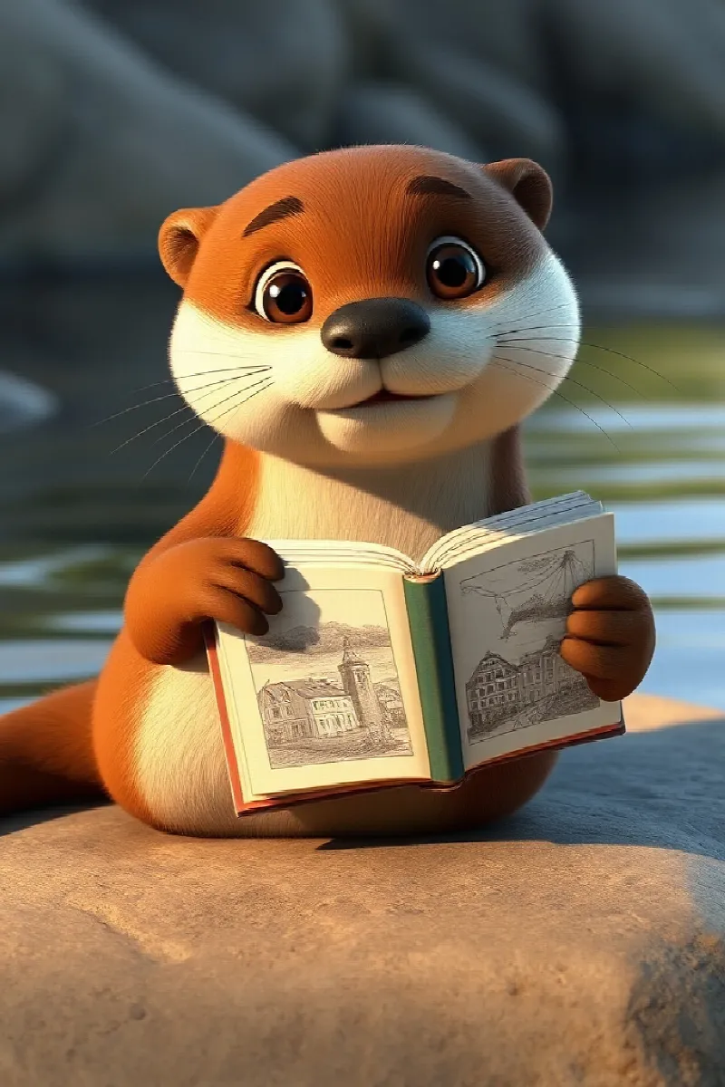 Picture 3 from the tale The Otter's Floating Book