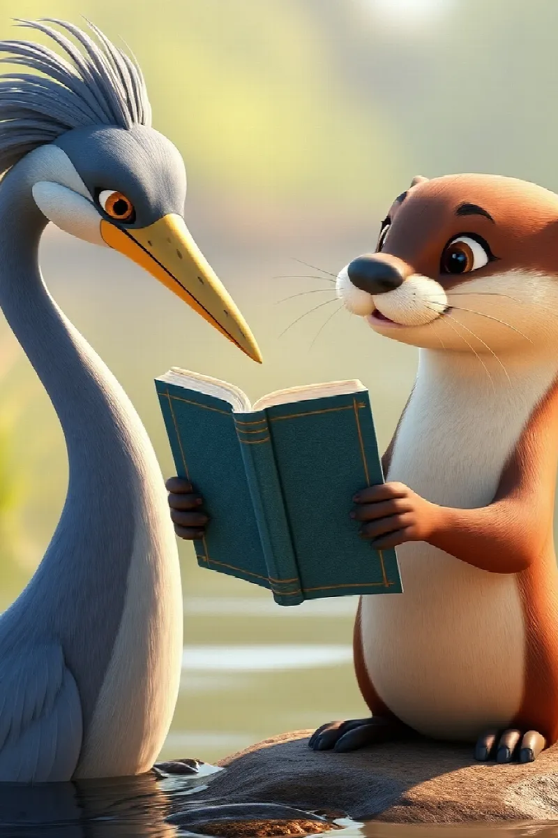 Picture 4 from the tale The Otter's Floating Book