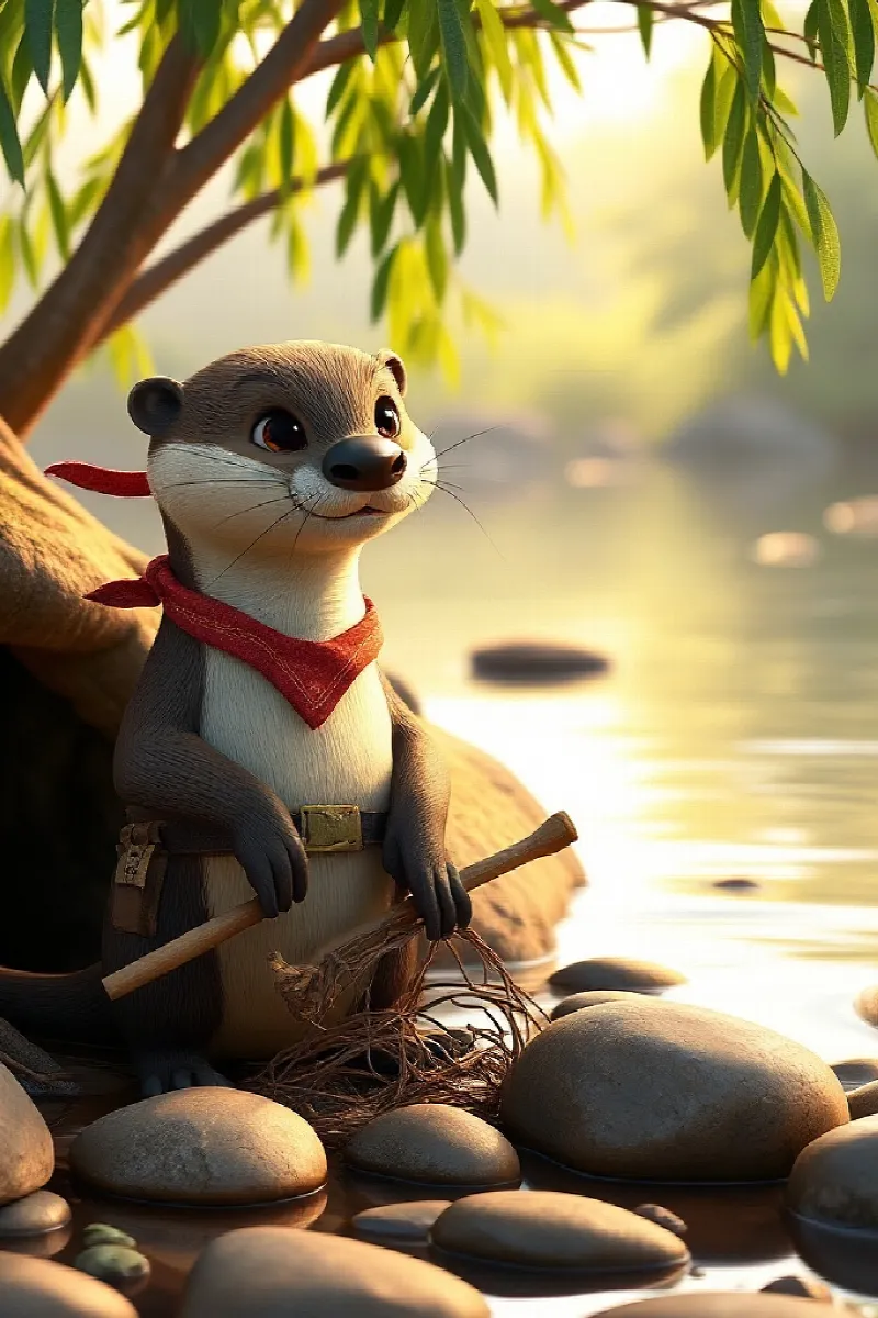 Picture 1 from the tale The Otter's Floating Stage