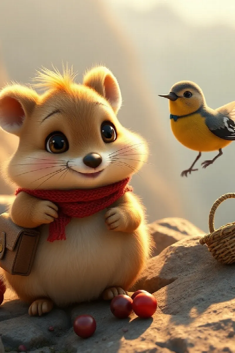 Picture 4 from the tale The Pika's Winter Party