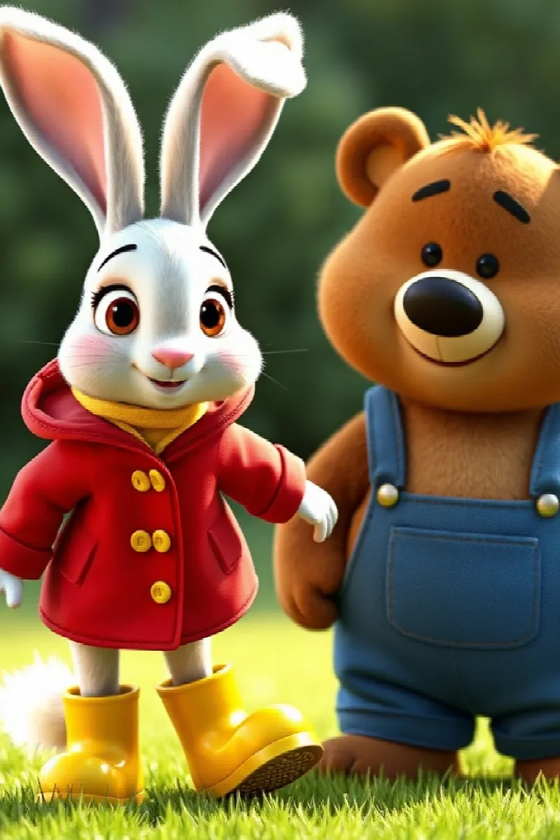 Picture 3 from the tale The Rabbit's Rain Boots