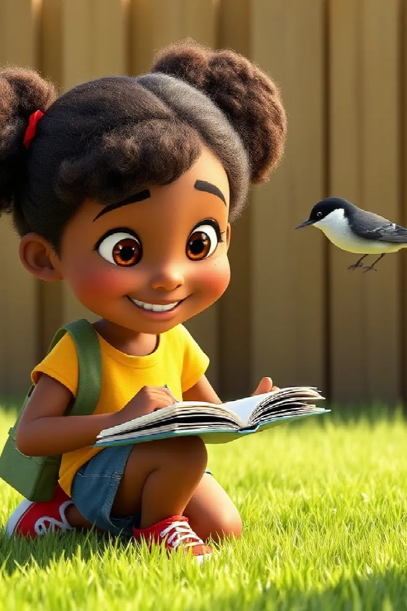 Kız ve Kookaburra masalından 4. resim