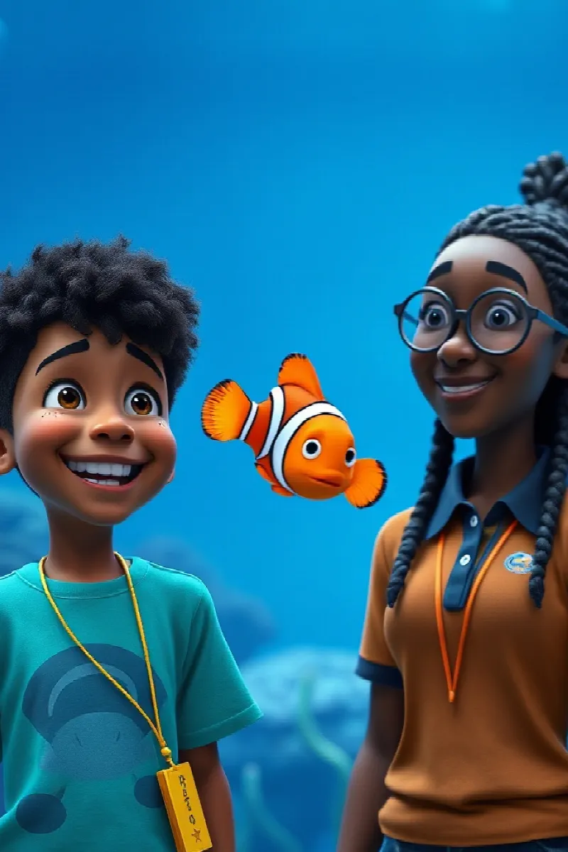 Picture 2 from the tale The Boy and the Coral Garden