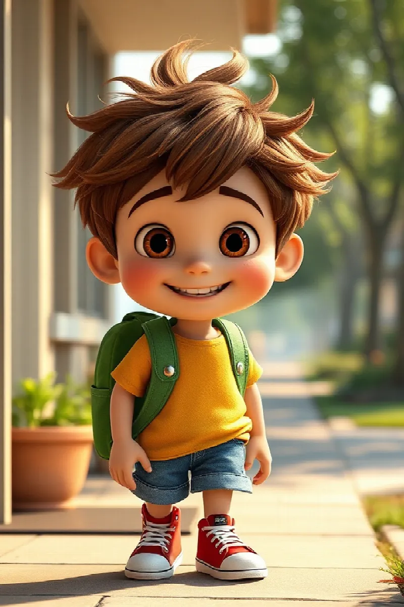 Picture 1 from the tale The Boy and the Golden Butterfly