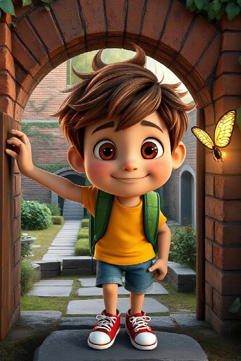 Picture 4 from the tale The Boy and the Golden Butterfly