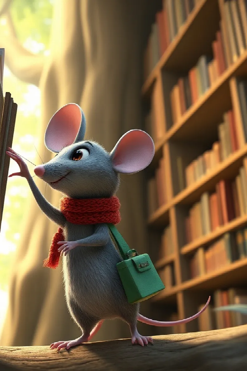 Picture 3 from the tale The Elephant's Tiny Library