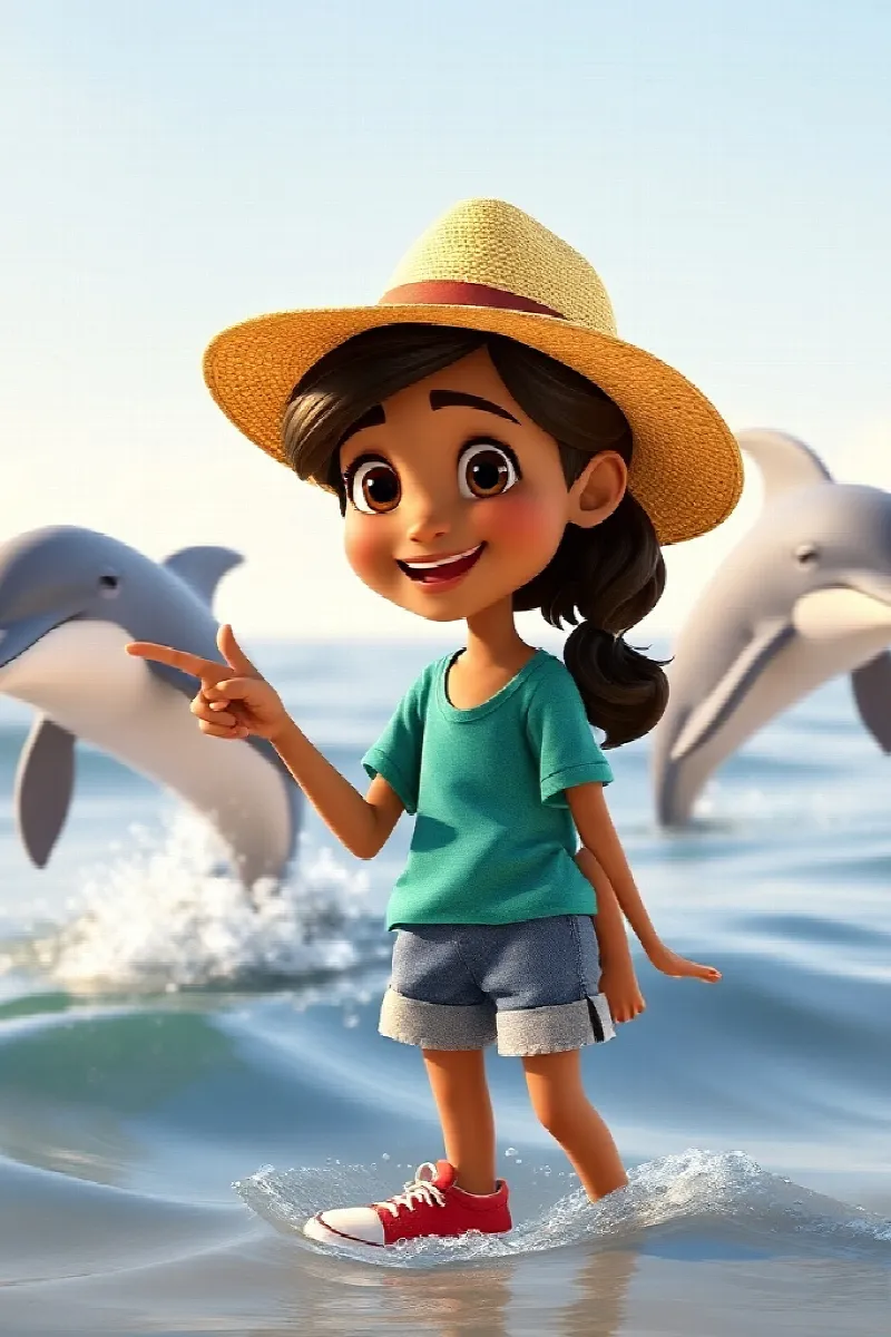 Picture 2 from the tale The Girl and the Dolphin