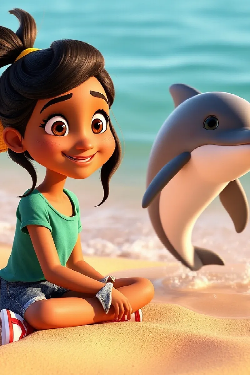 Picture 3 from the tale The Girl and the Dolphin