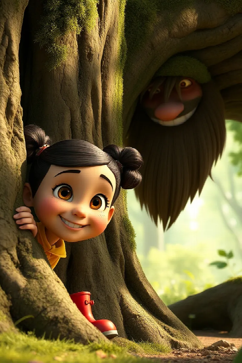 Picture 2 from the tale The Girl and the Gentle Giant