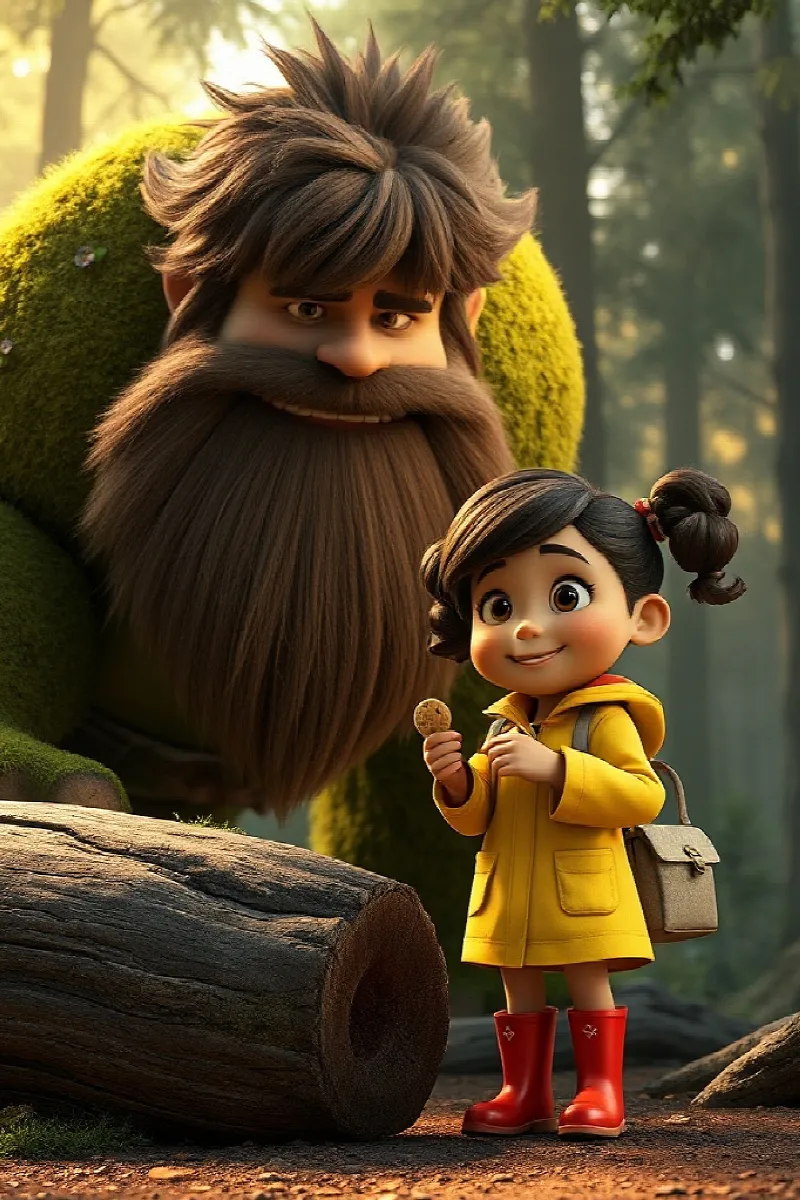 Picture 4 from the tale The Girl and the Gentle Giant