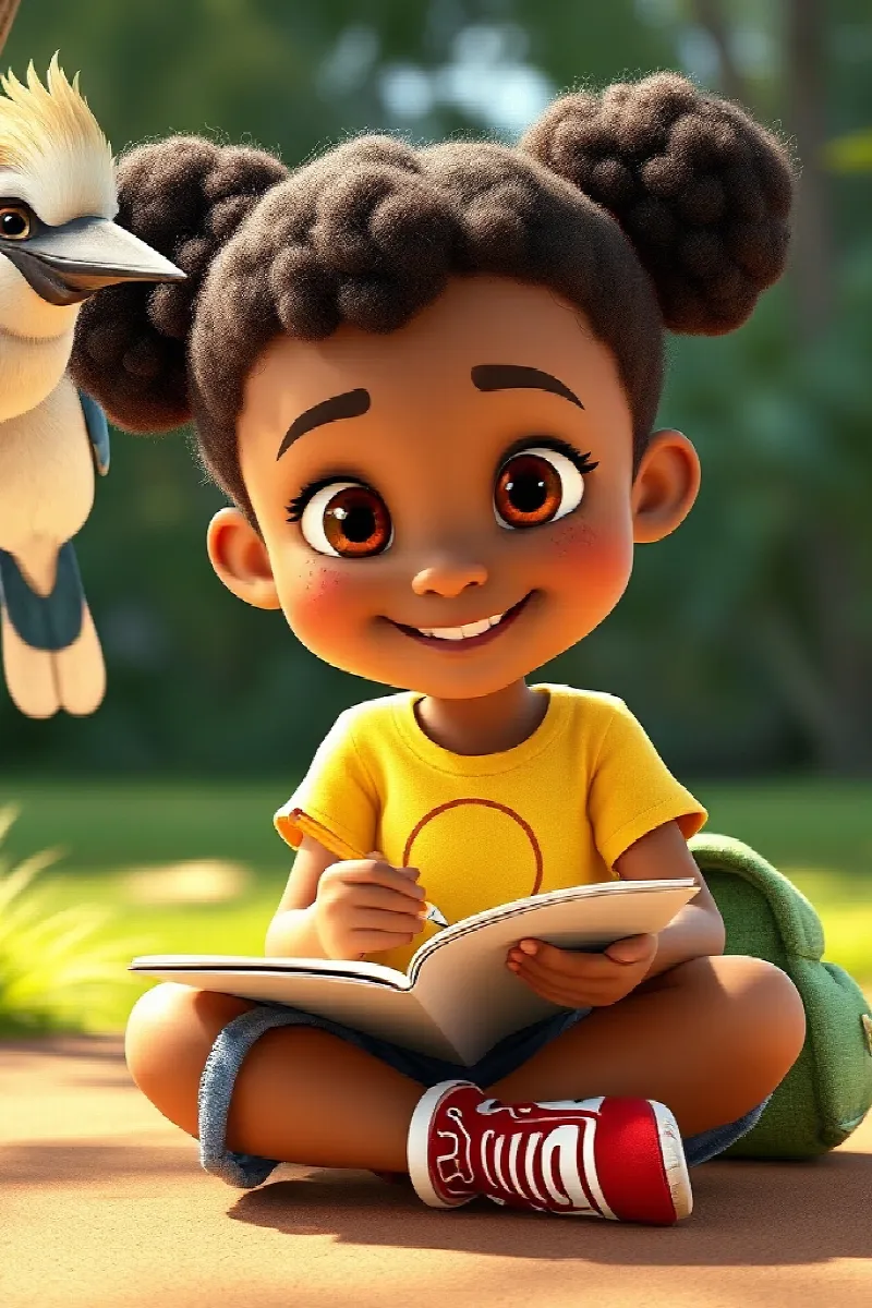 Picture 3 from the tale The Girl and the Kookaburra
